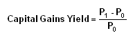 Capital Gains Yield